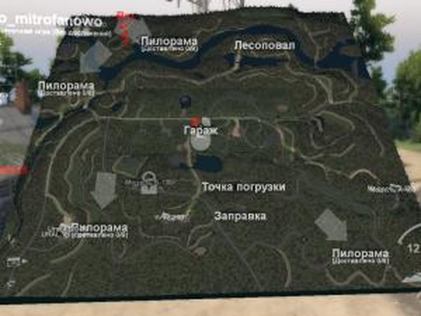 Карта «Село Митрофаново»версия 1.0 для SpinTires (v03.03.16)