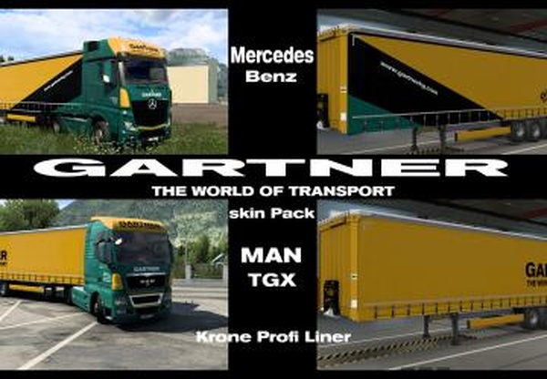 Комбо скин пак Gartner KGверсия 1.0 для Euro Truck Simulator 2 (v1.40.x)