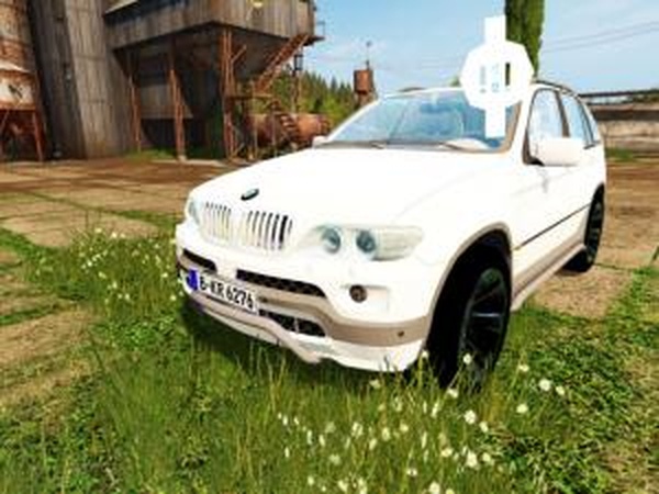 BMW X5 «Unmarked Police»версия 07.12.16 для Farming Simulator 2017 (v1.2)