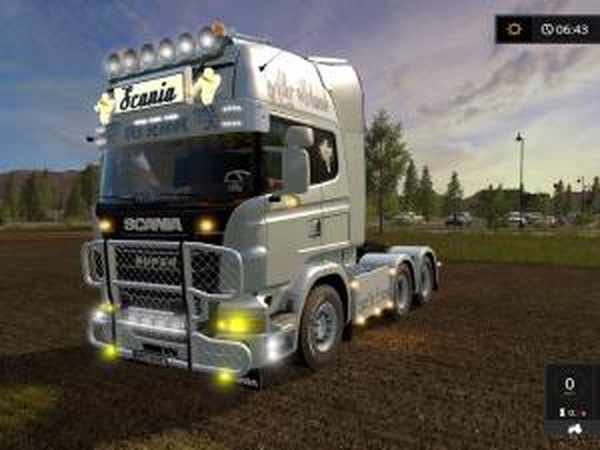 Scania V8 Old Schoolверсия 1.0 для Farming Simulator 2017 (v1.3)