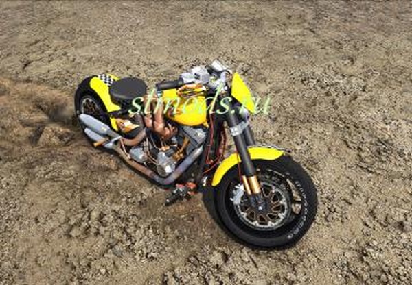 Harley Davidson Fat Boyверсия 1.0 для Spintires: MudRunner (v22.03.19)