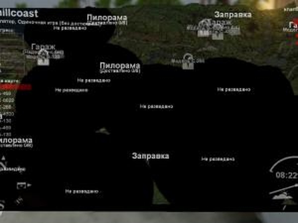 Карта «Холм + Побережье»версия 1.1 для SpinTires (v03.03.16)