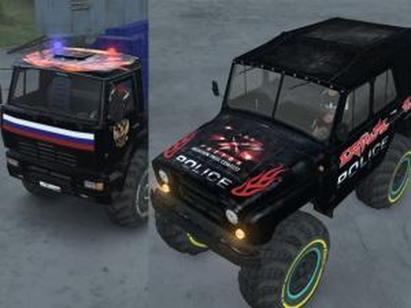 Текстуры для КамАЗ-6520/6222, Уаз-469для SpinTires (v03.03.16)