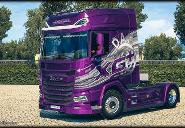 Многоцветный скинпак «Spectrum edition» для DAF 2021 XG и XG+v1.0 для Euro Truck Simulator 2 (v1.40.x)