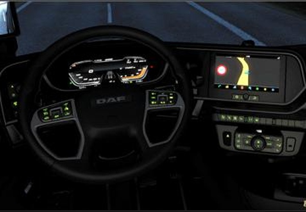 Dashboard light DAF XG 2021 Packверсия 1.1 для Euro Truck Simulator 2 (v1.40.x, 1.41.x)