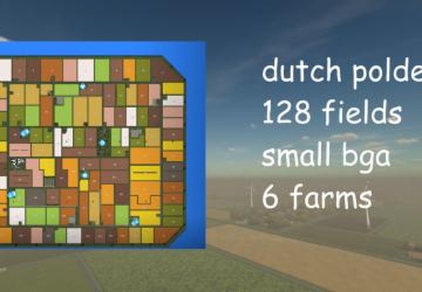 Карта «DutchPolder»версия 1.2.0.0 для Farming Simulator 2022