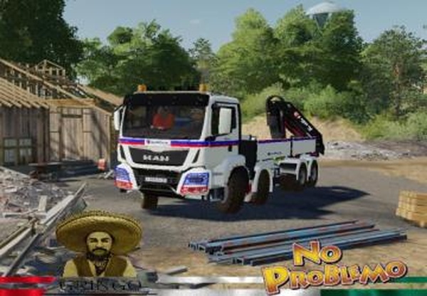 MAN 8X4 Euroviaверсия 2.0.0.0 для Farming Simulator 2019 (v1.6.x)