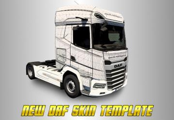 Шаблон для DAF XG/XG+версия 1.0 для Euro Truck Simulator 2 (v1.39.x, - 1.41.x)