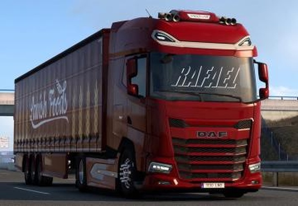 Addon Low Deck chassis and acessories for DAF 2021v1.0 для Euro Truck Simulator 2 (v1.40.x, 1.41.x)