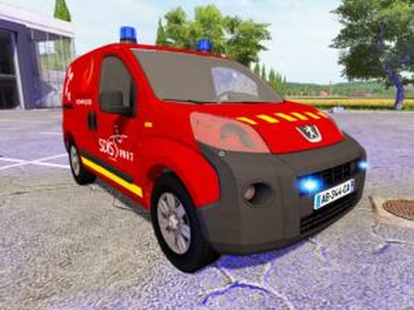 Peugeot Bipper SDISверсия 04.12.16 для Farming Simulator 2017 (v1.3)
