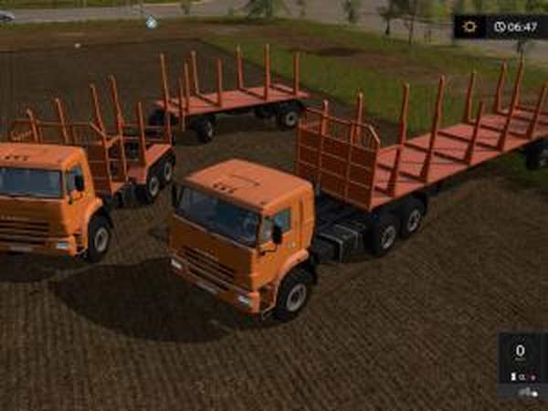 Камаз-43118/44108 + ПСВ-10-21версия 1.0 для Farming Simulator 2017 (v1.3)