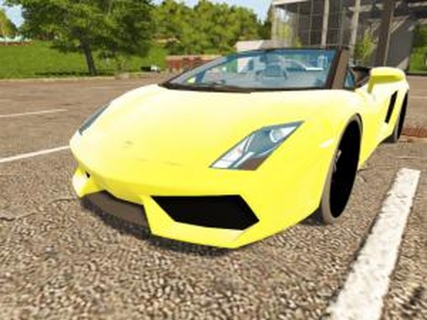 Lamborghini Gallardo Spyderверсия 04.12.16 для Farming Simulator 2017 (v1.2.1)