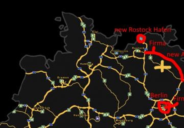 SCS Map Extensionверсия 1.0 для Euro Truck Simulator 2 (v1.40.x)
