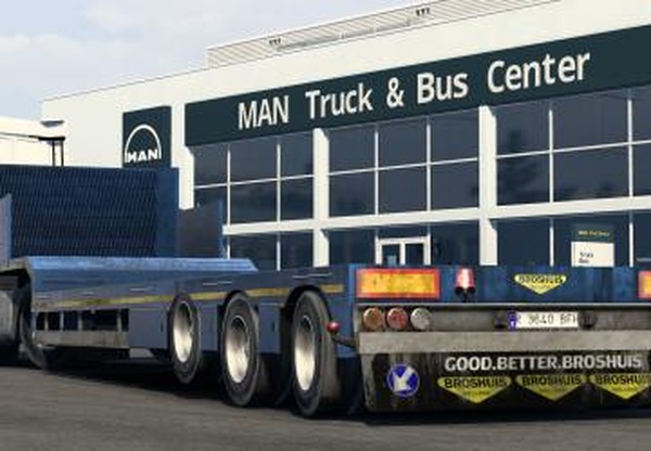 Грязный трейлер Broshuisверсия 1.0 для Euro Truck Simulator 2 (v1.40.x)