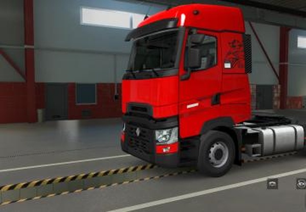 Скин Красный Металликверсия 6.0 для Euro Truck Simulator 2 (v1.40.x)