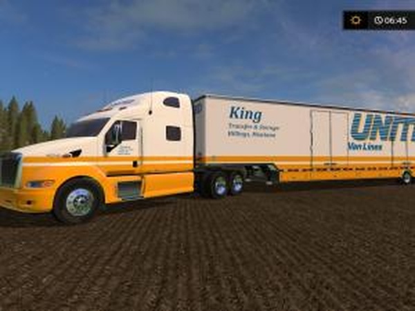 Peterbilt 387 и прицепыверсия 2.1 для Farming Simulator 2017 (v1.3)