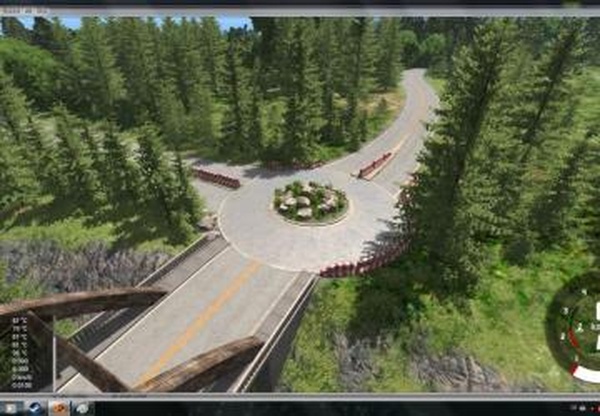 Roundabout Drift Mapверсия 0.88 для BeamNG.drive (vv0.14)