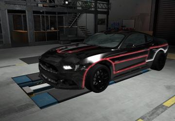 Аддон Officer Steve’s Police Prototype для Ford Mustang S550 v2.0v1.0 для BeamNG.drive (v0.13.x - 0.14.x)