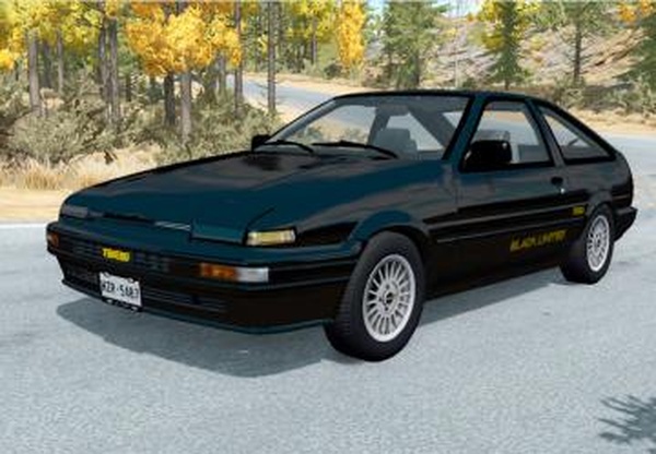 Toyota Corolla GT-S Sport liftback (AE86) 1985v1.0 для BeamNG.drive (v0.13.x - 0.14.x)