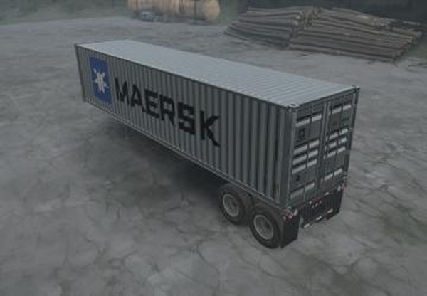 Cheetah trailer MAERSKверсия 1.0 для Spintires: MudRunner (v18.10.18)