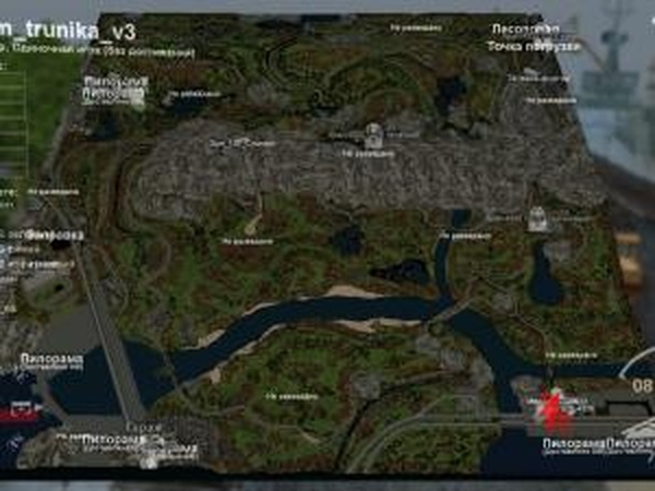 Карта «Дамба Труника»версия 3 для SpinTires (v03.03.16)