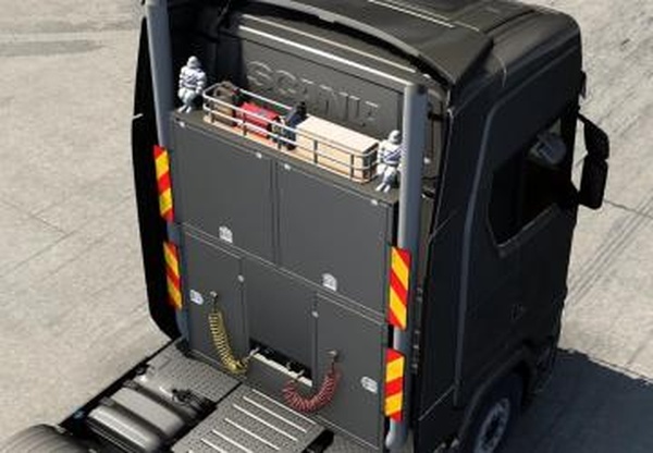 Exhaust with Scania S&Rверсия 1.0 для Euro Truck Simulator 2 (v1.40.x)