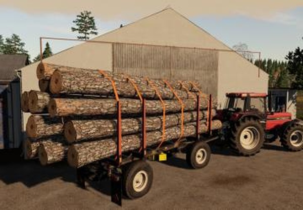 HW80 Wood Trailerверсия 1.0.0.0 для Farming Simulator 2019 (v1.6.x)