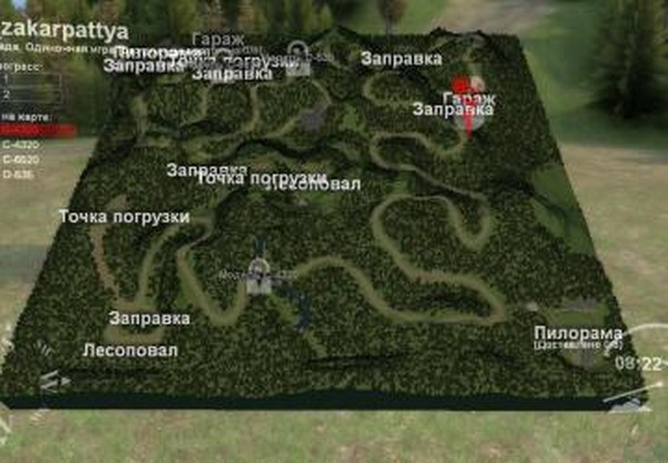 Карта «Закарпаття»версия 02.03.17 для SpinTires (v03.03.16)