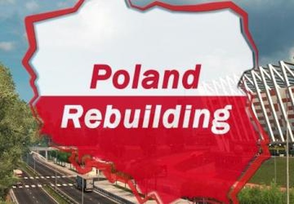 Poland Rebuilding 2.5 Show Road Fixверсия 1.1 для Euro Truck Simulator 2 (v1.40.x)