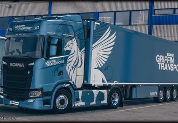 Многоцветный металлик комбо «Griffin Transport» для Scania S 2016v1.0 для Euro Truck Simulator 2 (v1.40.x)