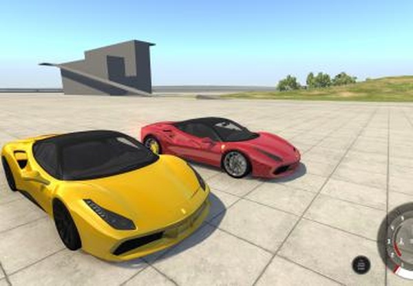 Ferrari 488 GTBверсия 1.0 для BeamNG.drive (v0.13)