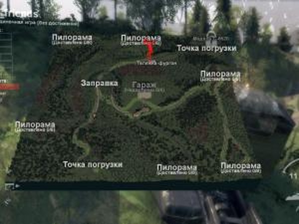 Карта «Для Друзей»версия 1.0 для SpinTires (v03.03.16)