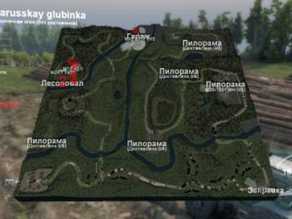 Карта «Белорусская Глубинка»версия 1.0 для SpinTires (v03.03.16)