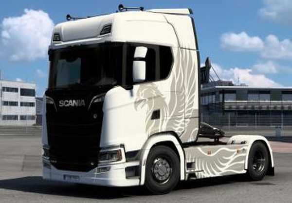 Flying Griffin skin for Scania NGверсия 1.0 для Euro Truck Simulator 2 (v1.40.x)
