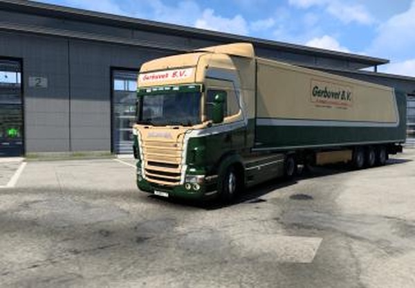 Комбо скин  Gerbuvet B.V.версия 1.0 для Euro Truck Simulator 2 (v1.40)