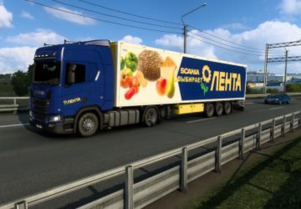 Комбо скин пак «Лента» для Scania Next Genv1.1 для Euro Truck Simulator 2 (v1.40.x)