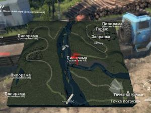 Карта  «Актив»версия 1.0 для SpinTires (v03.03.16)