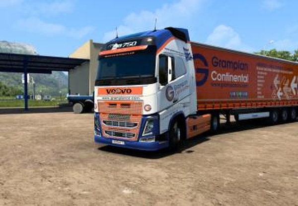 Комбо скин Grampian Continentalверсия 1.0 для Euro Truck Simulator 2 (v1.40.x)