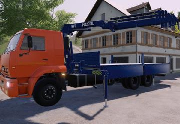 КамАЗ-65117 Picker craneверсия 1.0.1.0 для Farming Simulator 2019 (v1.6.x)