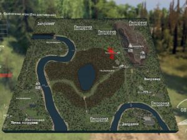 Карта «Заброшенный карьер»версия 1 для SpinTires (v03.03.16)