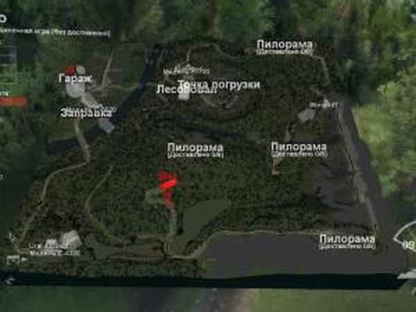 Карта «Село»версия 1.0 для SpinTires (v03.03.16)