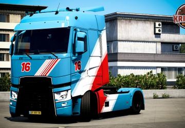 Скин №16 для Renault Tверсия 1.0 для Euro Truck Simulator 2 (v1.40.x)