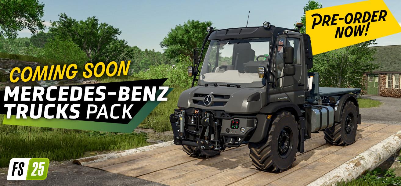 Mercedes-Benz Trucks Pack - новый платный пак техники для FS25