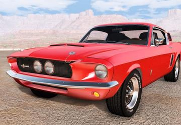 Ford Mustang Shelby GT500версия 1.0 для BeamNG.drive (v0.11.x)