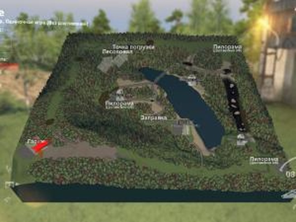 Карта «Озеро»версия 2.0 для SpinTires (v03.03.16)