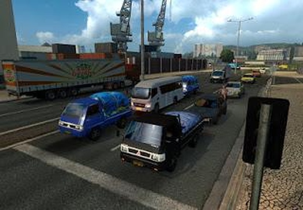 Indonesian Traffic Packверсия 1.0 для Euro Truck Simulator 2 (v1.35.x, - 1.40.x)