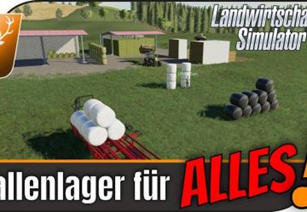 HoT Ballenlager (MP/FE/HE)версия 1.0.1.0 для Farming Simulator 2019 (v1.6.0.0)