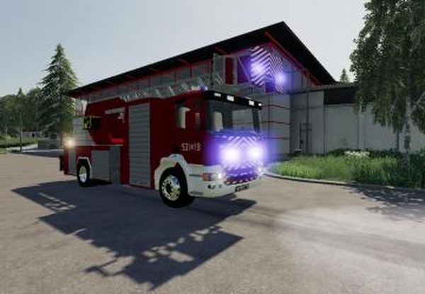 Scania P240 DLK 23/12версия 2.0 для Farming Simulator 2019 (v1.6.0.0)