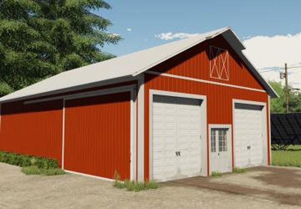 Small American Metal Hallверсия 1.0.0.0 для Farming Simulator 2022