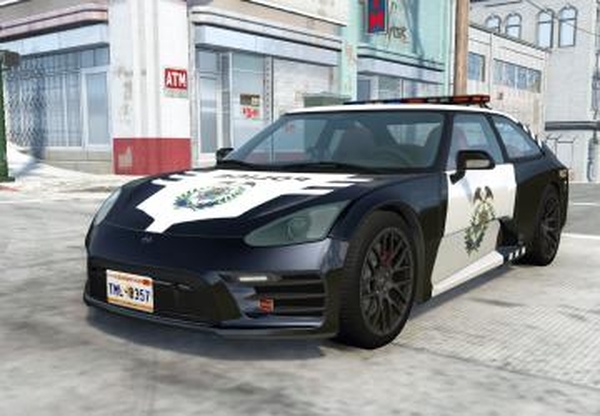 Hirochi SBR4 Rockport Policeверсия 1.0 для BeamNG.drive (v0.11.x)